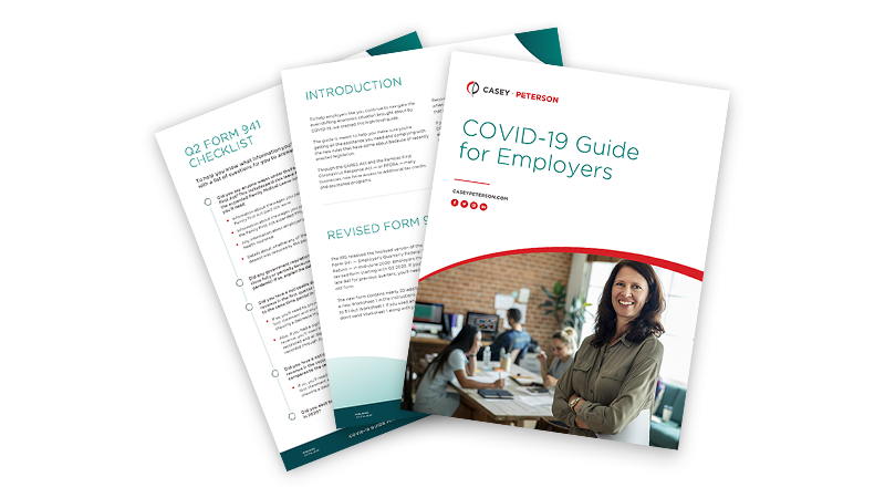 Mockup of COVID-19 Employers Guide PDF